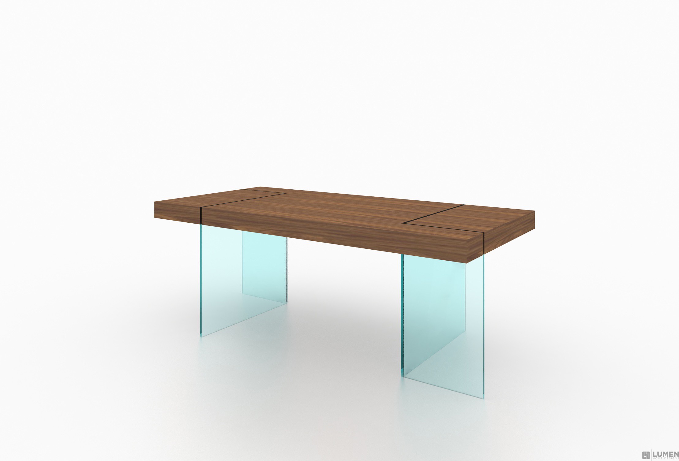 Glass Floating Dining Table