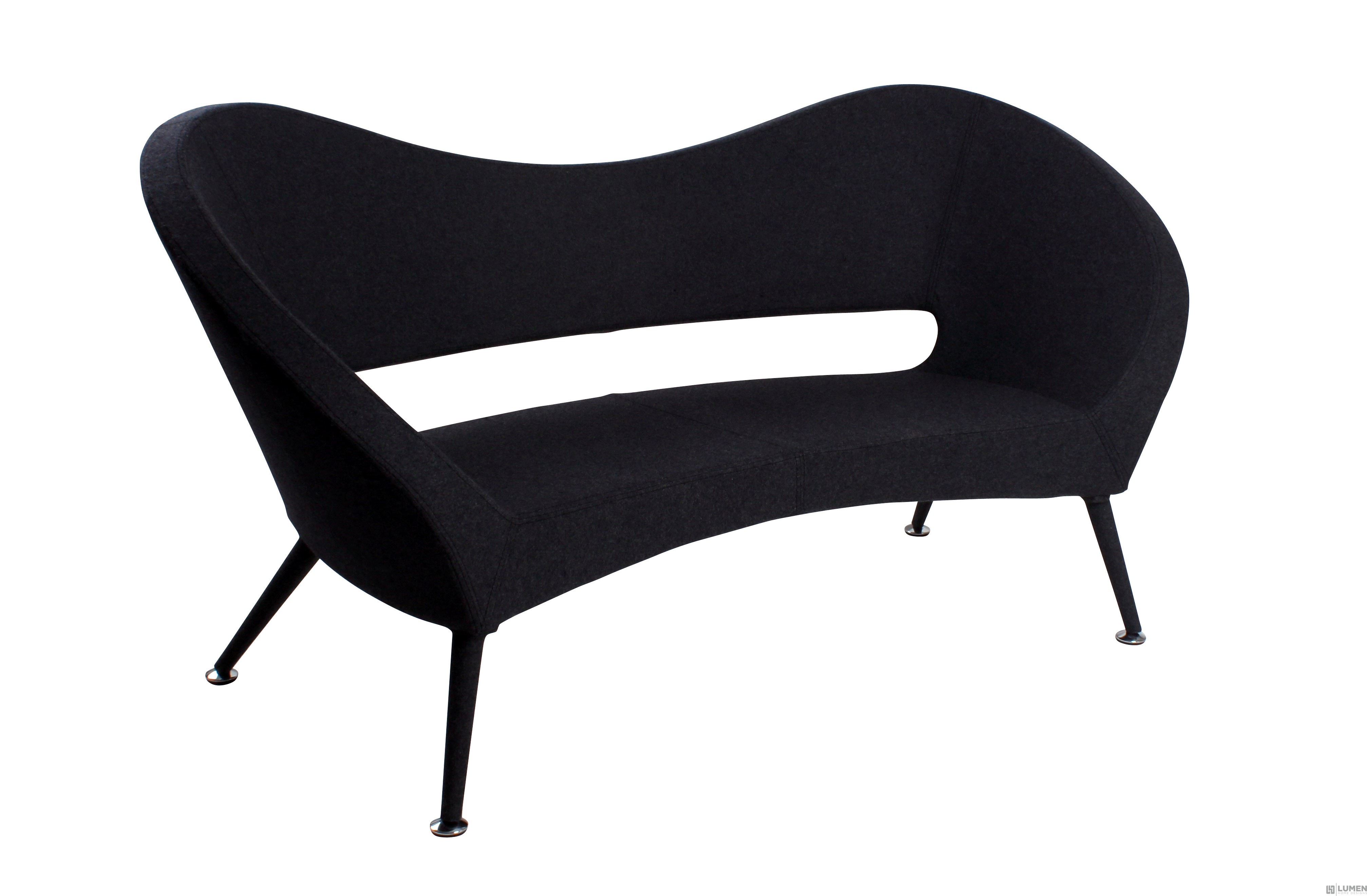 Edgy Minimalist Loveseat