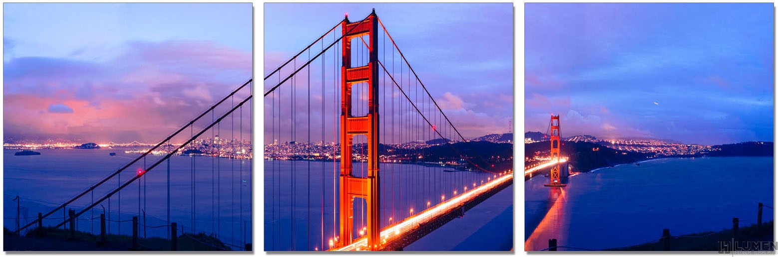 Golden Gate Bridge At Dawn Wall Print