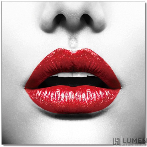 Classic Red Lips Wall Print