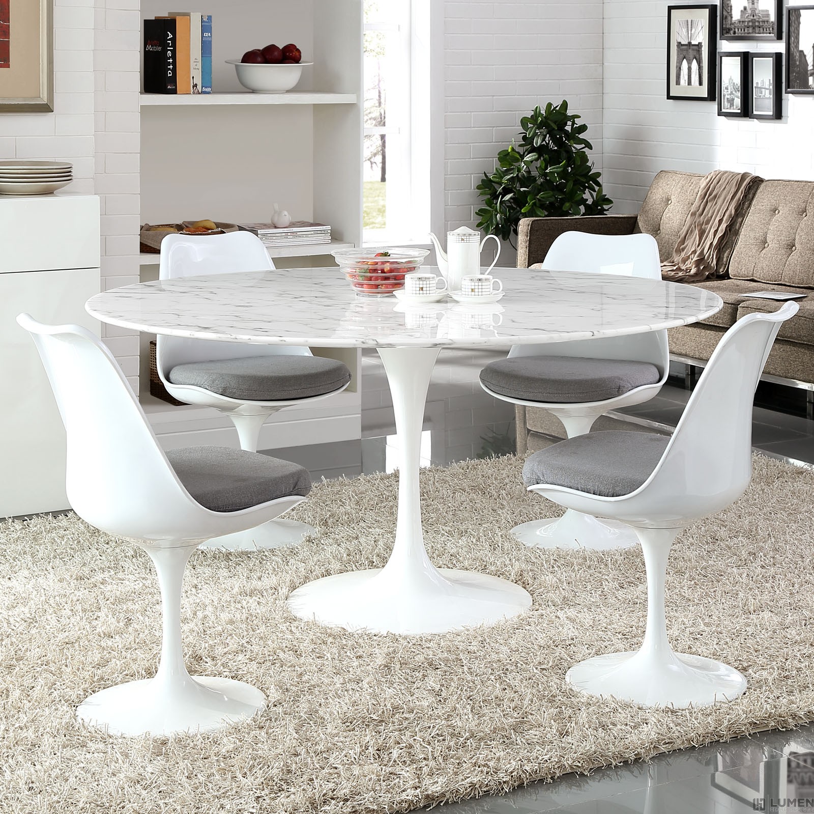 LHD-1133-WHI-Dining-Table