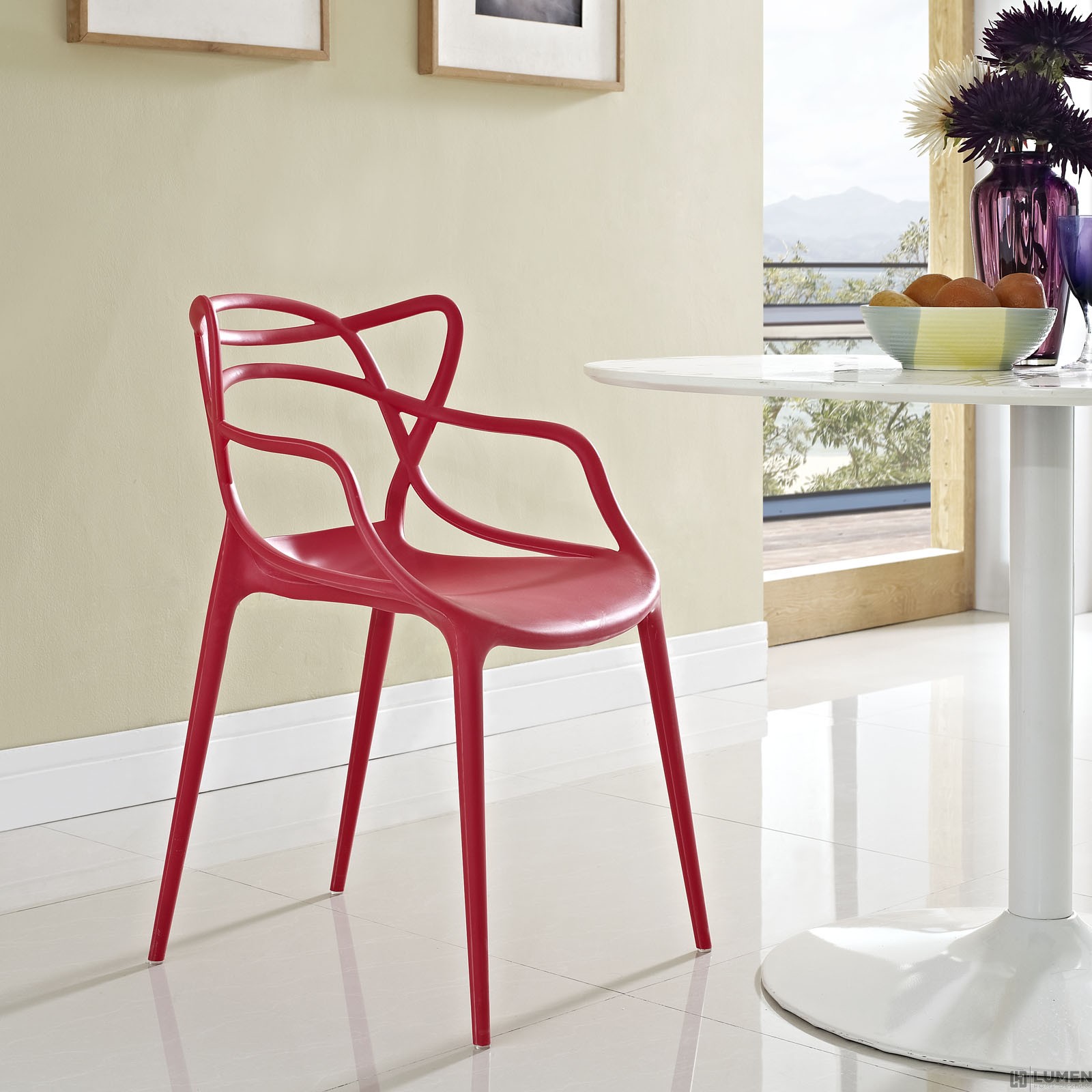 LHD-1458-RED-Dining-Armchair