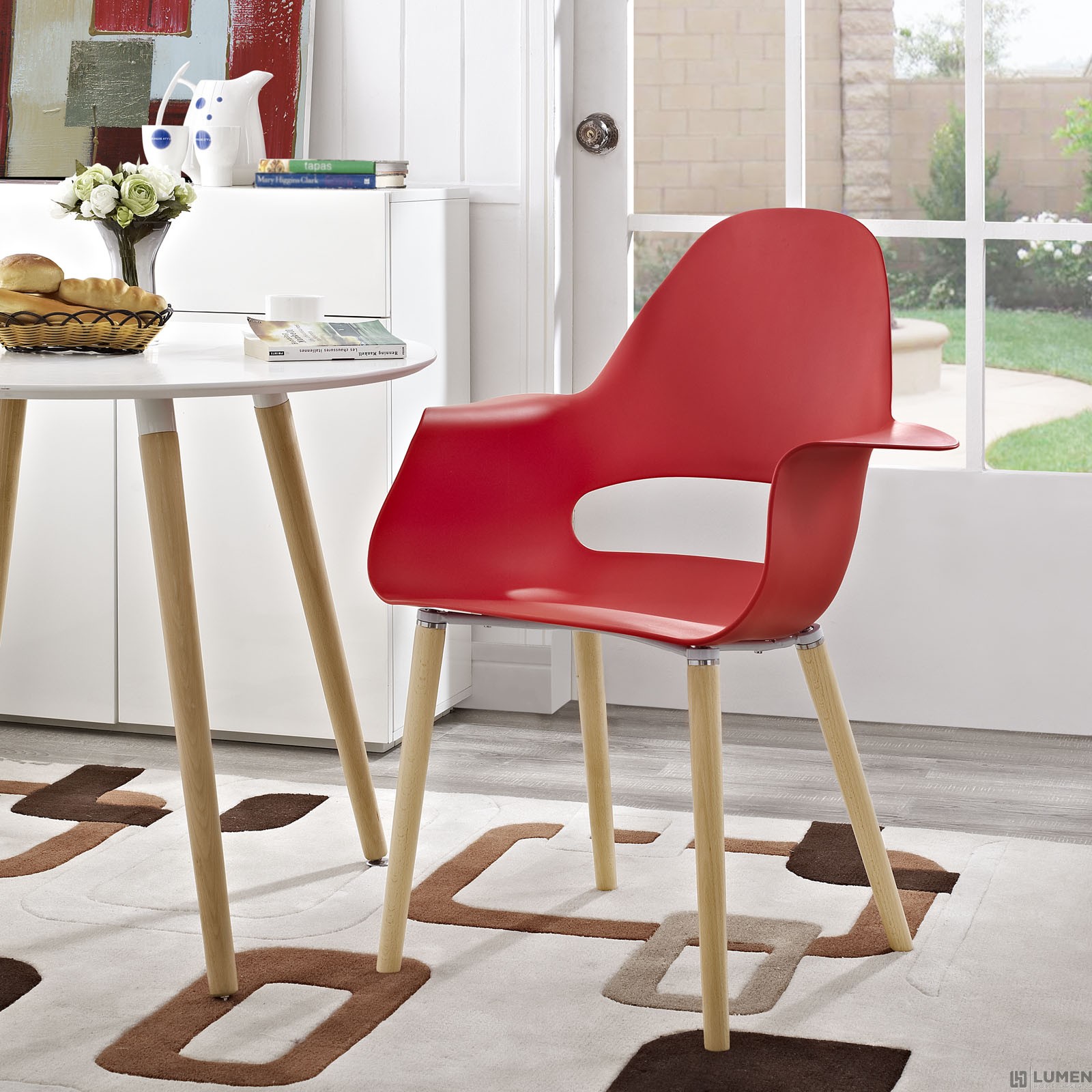 LHD-1464-RED-Dining-Armchair