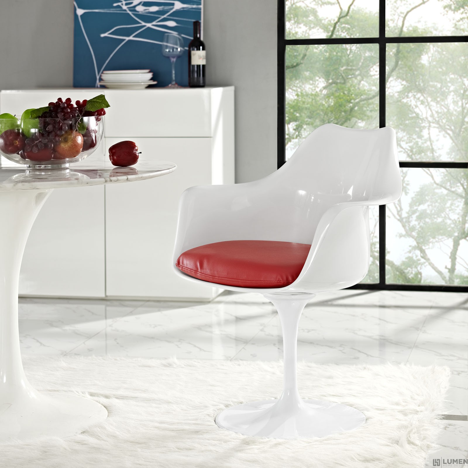 LHD-1595-RED-Dining-Armchair