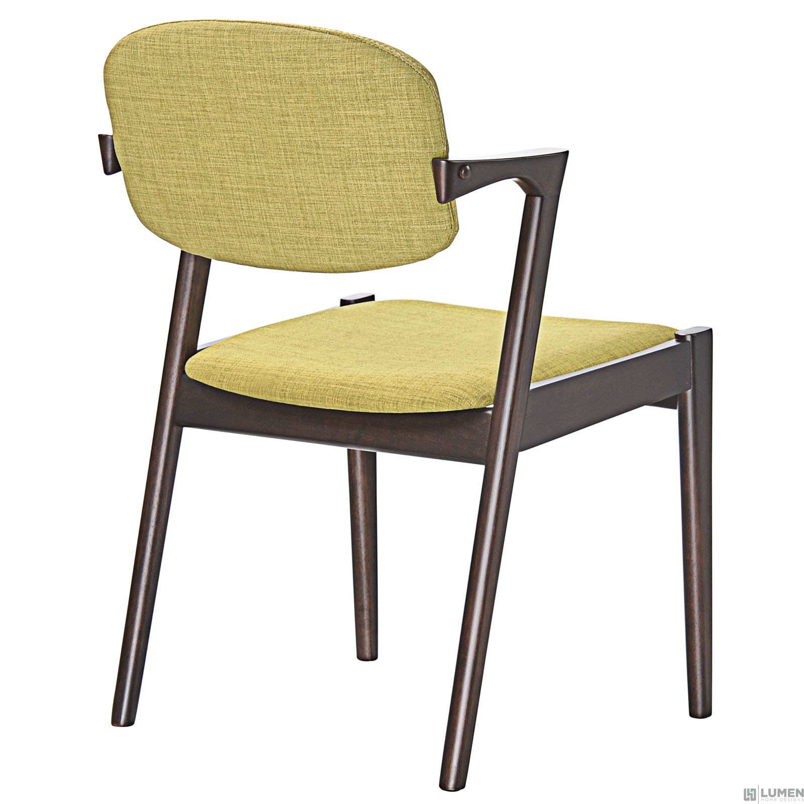 LHD-1616-WAL-GRN-Dining-Armchair
