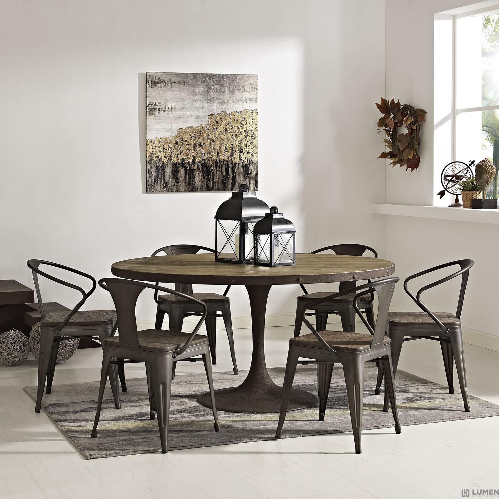 LHD-2005-BRN-Dining-Table
