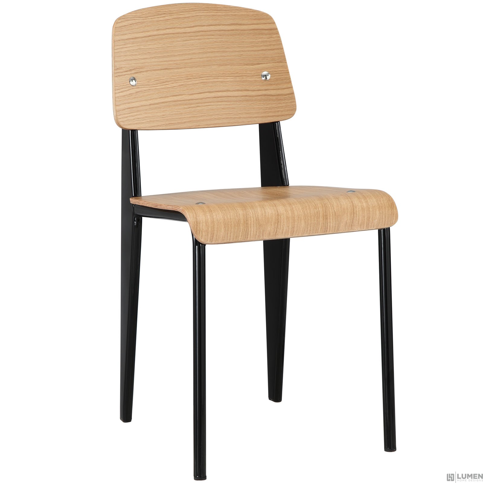 LHD-214-NAT-BLK-Dining Chair