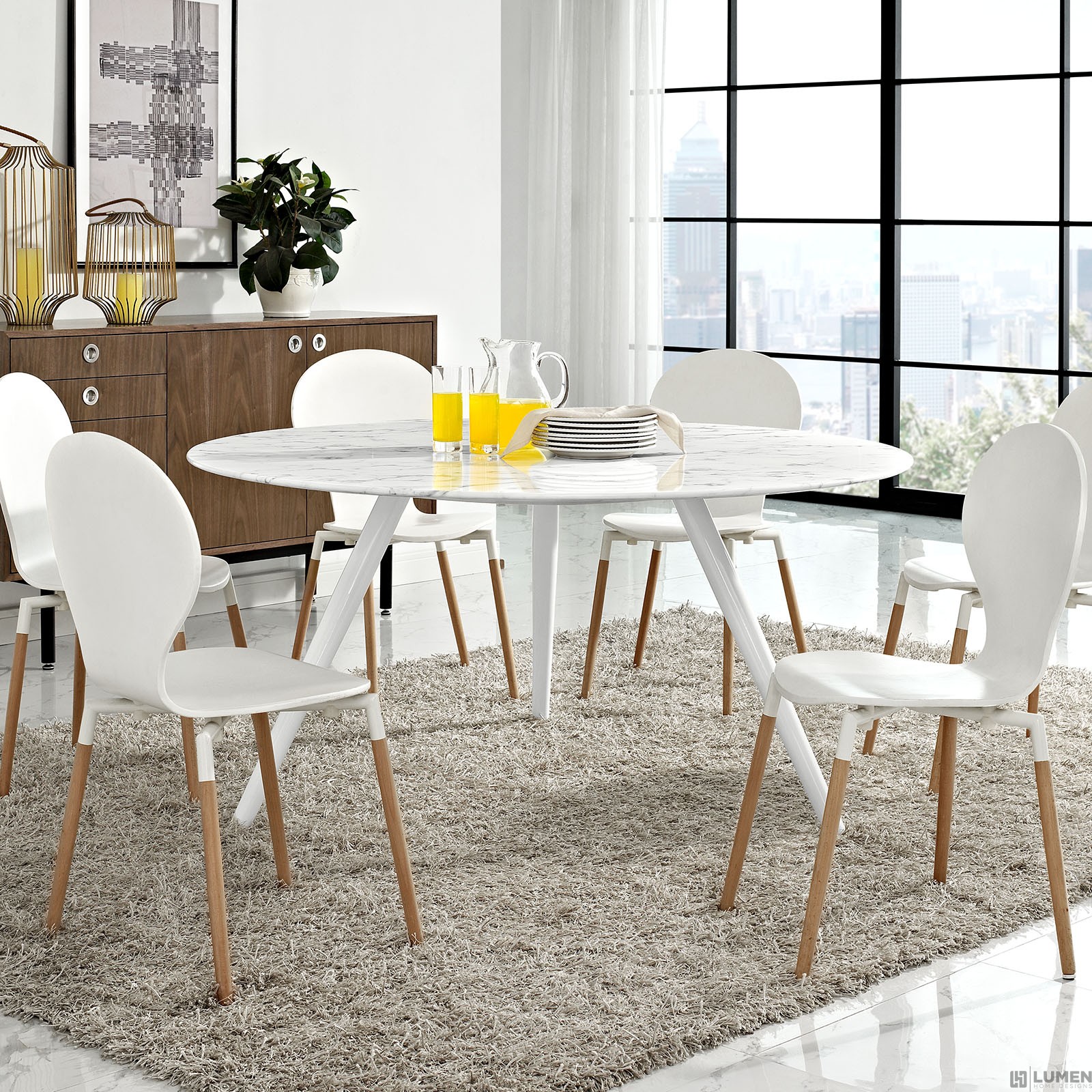 LHD-2527-WHI-Dining-Table