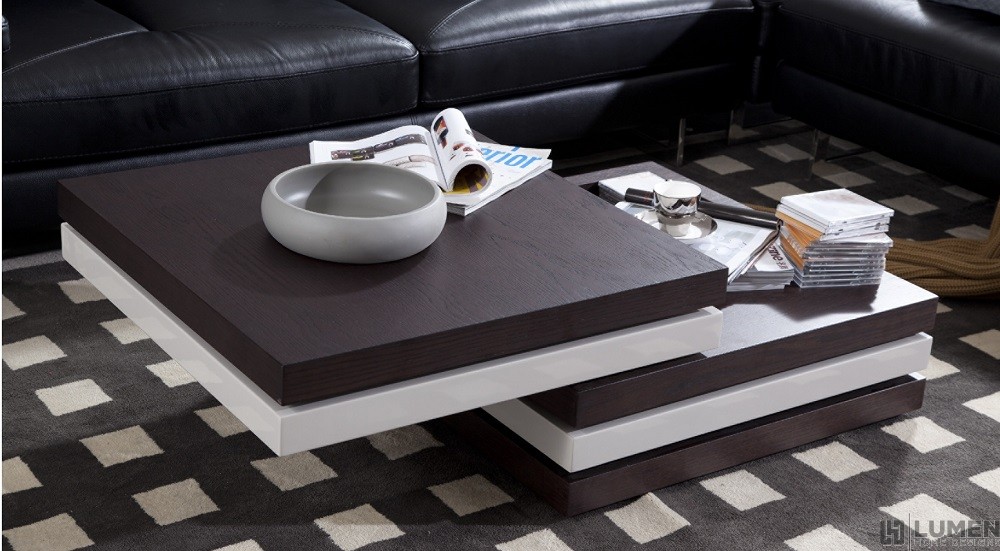 2-Tone Coffee Table with Swivel Top