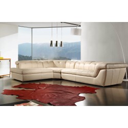 Retro Modern Fully Tufted Left Hand Facing  Sectional