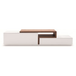 Scandinavian White And Wood TV Stand