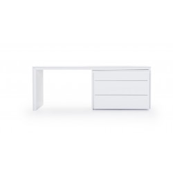 White Lacquer Classic Desk