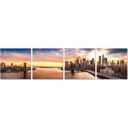 Manhattan Meets Brooklyn Wall Print Set