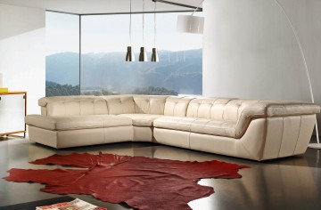 Retro Modern Fully Tufted Left Hand Facing Sectional