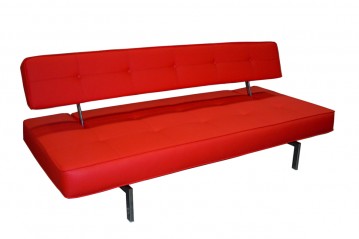 Minimalist Leather Sleeper Sofa