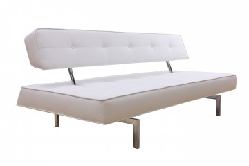 Minimalist Leather Sleeper Sofa