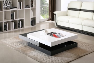 3-Tone Coffee Table with Swivel Layers