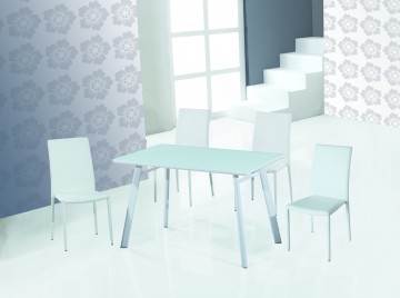 Minimalist White Dining Table