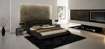 Gowanus Black King Bed