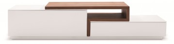 Scandinavian White And Wood TV Stand
