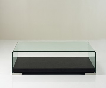 Curved Glass Coffee Table