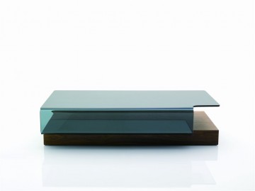 Curved Glass Top Coffee Table