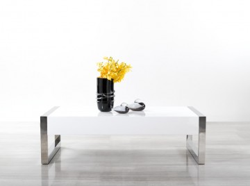 Glossy White Modern Coffee Table