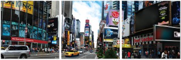 Times Square By Day Wall Print Set