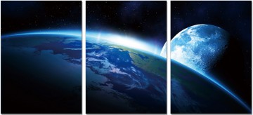 Earth And Moon Dance Wall Print Set