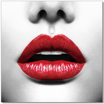 Classic Red Lips Wall Print