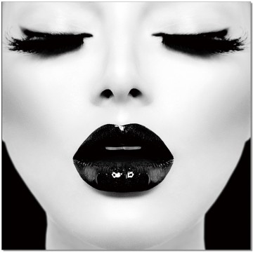 Black Dahlia B&W Wall Print