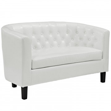 LHD-1043-WHI-Loveseat