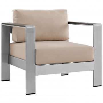 LHD-2266-SLV-BEI-Armchair