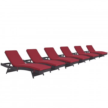 LHD-2430-EXP-RED-SET-Chaise Set