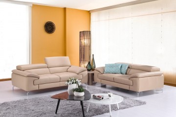 Adjustable Compact Leather Sofa