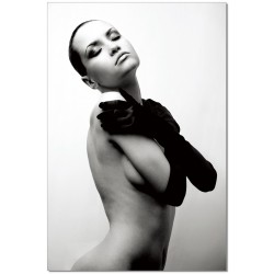 After Party Girl B&W Wall Print